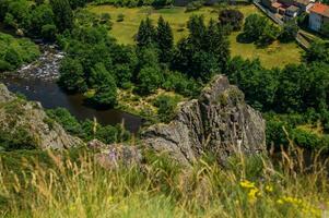 castilloux, en alta loira, francia foto