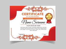 Design modern minimalist certificate template certificate design vector