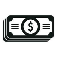 Cash funds banknote icon simple vector. Investment paper vector