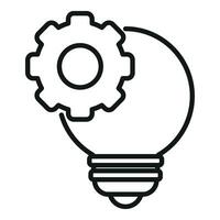 New business idea vision icon outline vector. Human competence vector