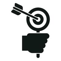Take self target icon simple vector. Victory vision vector