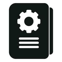 Mentor graph realization icon simple vector. Goal ability vector