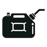 Kerosene fuel canister icon simple vector. Camp oil lamp vector