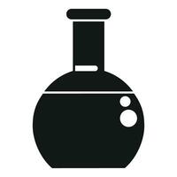 Kerosene chemical flask icon simple vector. Petroleum lab pot vector