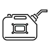 Kerosene fuel canister icon outline vector. Camp oil lamp vector