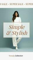 Simple Stylish Fashion Instagram Story template
