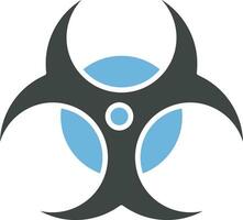 Biohazard icon vector image. Suitable for mobile apps, web apps and print media.