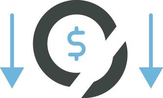 Bankruptcy icon vector image. Suitable for mobile apps, web apps and print media.