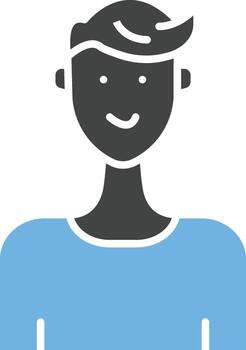 Boy icon vector image. Suitable for mobile apps, web apps and print media.