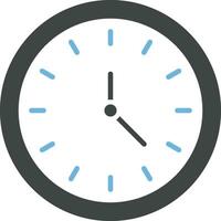 Clock icon vector image. Suitable for mobile apps, web apps and print media.