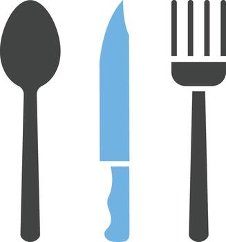 Cutlery icon vector image. Suitable for mobile apps, web apps and print media.