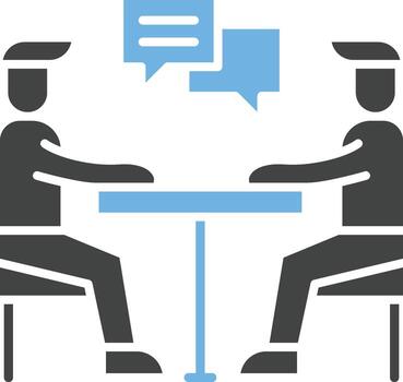 Consultation icon vector image. Suitable for mobile apps, web apps and print media.