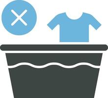 Do Not Wash icon vector image. Suitable for mobile apps, web apps and print media.