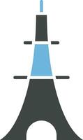 Eiffel Tower icon vector image. Suitable for mobile apps, web apps and print media.