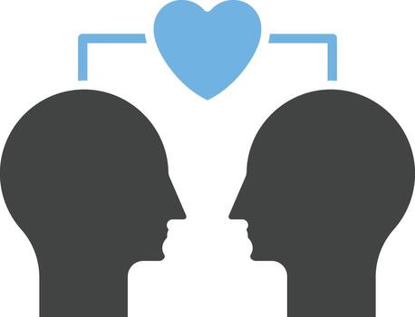 Empathy icon vector image. Suitable for mobile apps, web apps and print media.
