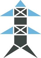 Electric Tower icon vector image. Suitable for mobile apps, web apps and print media.