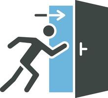 Fire Exit icon vector image. Suitable for mobile apps, web apps and print media.