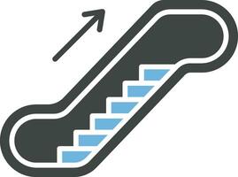 Escalator icon vector image. Suitable for mobile apps, web apps and print media.