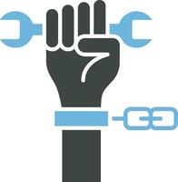 Forced Labour icon vector image. Suitable for mobile apps, web apps and print media.