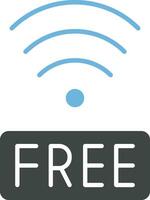 Free Wifi icon vector image. Suitable for mobile apps, web apps and print media.