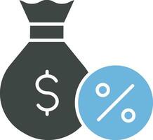 Interest Rate icon vector image. Suitable for mobile apps, web apps and print media.