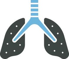 Lungs icon vector image. Suitable for mobile apps, web apps and print media.