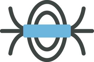 Magnetic Field icon vector image. Suitable for mobile apps, web apps and print media.