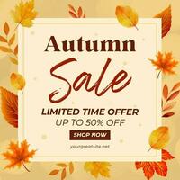 Seasonal Autumn Spesial Offer Instagram Post template