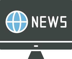 News icon vector image. Suitable for mobile apps, web apps and print media.