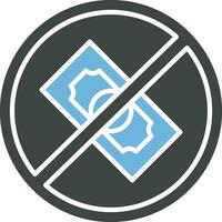 No Money icon vector image. Suitable for mobile apps, web apps and print media.