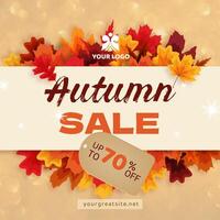 Seasonal Autumn Sale Instagram Post template