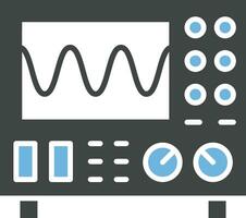 Oscilloscope icon vector image. Suitable for mobile apps, web apps and print media.