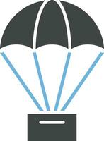 Parachute icon vector image. Suitable for mobile apps, web apps and print media.