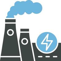 Power Station icon vector image. Suitable for mobile apps, web apps and print media.