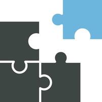 Puzzle icon vector image. Suitable for mobile apps, web apps and print media.