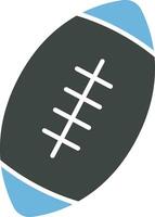 Rugby Ball icon vector image. Suitable for mobile apps, web apps and print media.