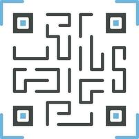 qr código icono vector imagen. adecuado para móvil aplicaciones, web aplicaciones y impresión medios de comunicación.