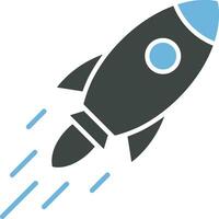 Rocket icon vector image. Suitable for mobile apps, web apps and print media.