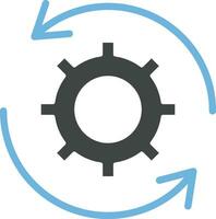 Rotate icon vector image. Suitable for mobile apps, web apps and print media.