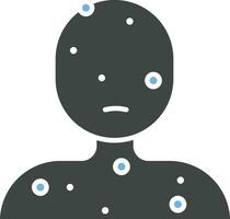 Skin Disease icon vector image. Suitable for mobile apps, web apps and print media.