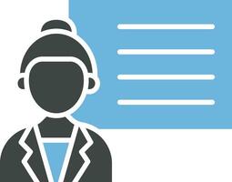 Teaching icon vector image. Suitable for mobile apps, web apps and print media.