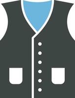 Vest icon vector image. Suitable for mobile apps, web apps and print media.