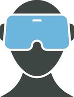 Vr Glasses icon vector image. Suitable for mobile apps, web apps and print media.