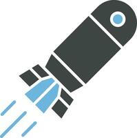 Torpedo icon vector image. Suitable for mobile apps, web apps and print media.