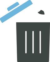 Trash Can icon vector image. Suitable for mobile apps, web apps and print media.