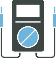 Voltmeter icon vector image. Suitable for mobile apps, web apps and print media.