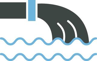 Waste Water icon vector image. Suitable for mobile apps, web apps and print media.