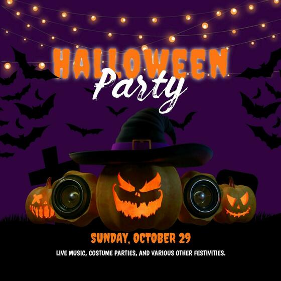 Purple Frightening Halloween Party LinkedIn Post - Revisi