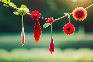 foto fondo de pantalla el cielo, flores, el sol, naturaleza, flores, el sol, naturaleza,. generado por ai