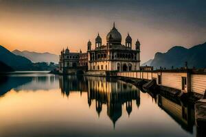 the beautiful palace in india. AI-Generated photo